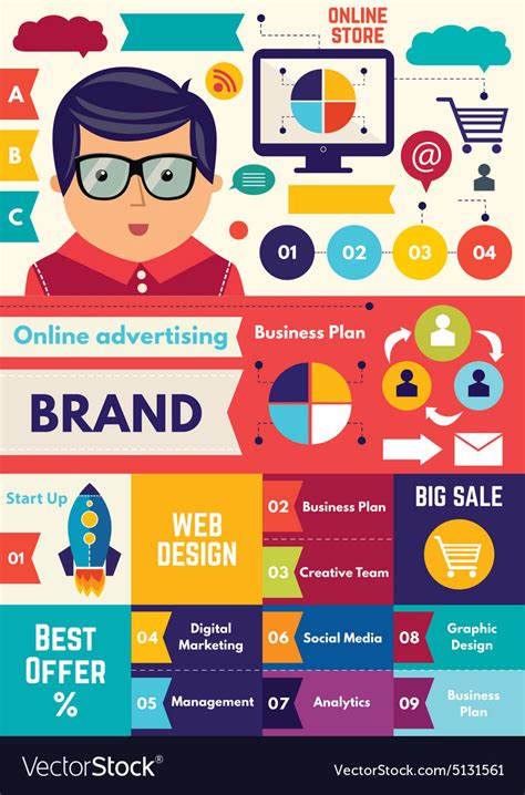 Business strategy infographic Royalty Free Vector Image