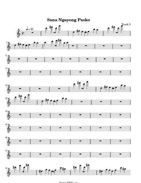 Sana Ngayong Pasko Sheet Music - Sana Ngayong Pasko Score • HamieNET.com