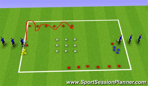 Football/Soccer: Tic-tac-toe - fun warmup (Warm-ups, Beginner)