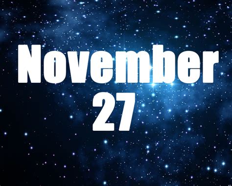 November 27 Birthday horoscope - zodiac sign for November 27th