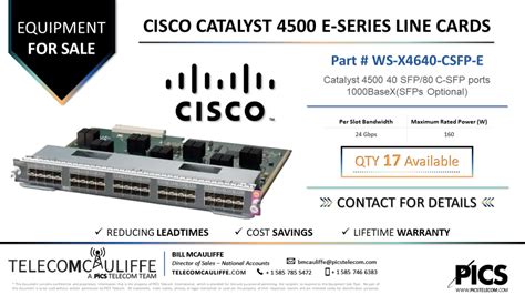 Cisco-Catalyst-4500-series-Line-Card-WS-X4640-CSFP-E - TELECOMCAULIFFE