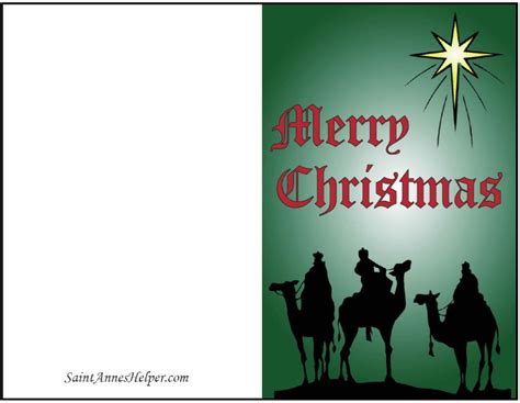 Christmas Cards Religious Printable | Christmas Carol