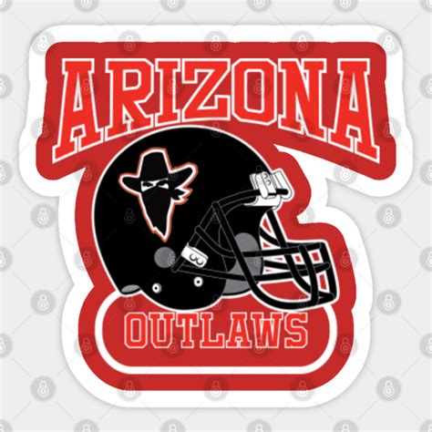 Arizona Outlaws Helmet - Usfl - Sticker | TeePublic