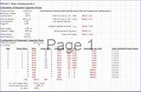 Transformer design calculation excel - pagbp