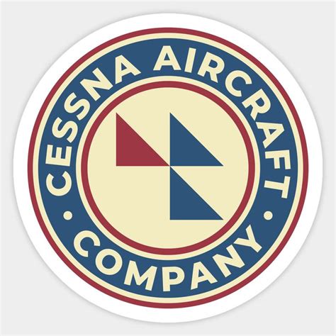 Custom Cessna Round Logo Sticker | Personalize Your Gear