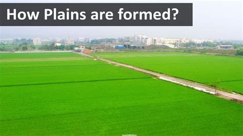 How plains are formed | Geography terms - YouTube