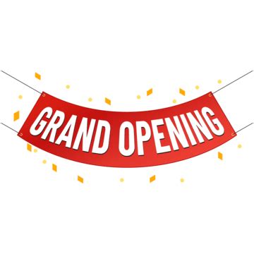 Grand Opening Banner Clip Art