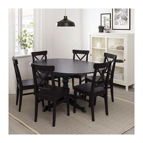 INGATORP Extendable table, black | Ikea esszimmer, Esszimmertisch, Ikea esstisch