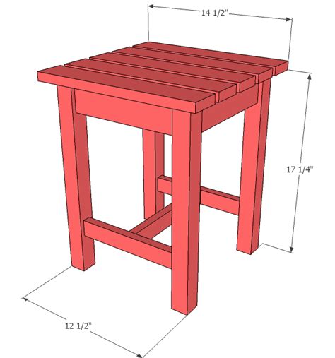 Adirondack Stool or End Table | Ana White