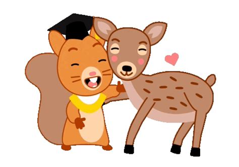 Squirrel Love Sticker - Squirrel Love Deer - Discover & Share GIFs