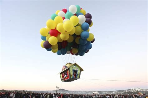 'Up' Balloon House Recreated In Real Life, With Human Passenger – /Film