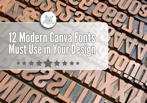 12 Modern Canva Fonts