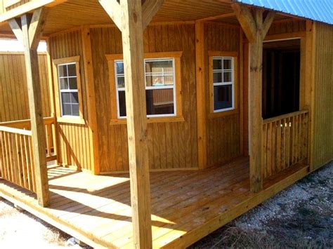 Deluxe Lofted Barn Cabin Interior | Lofted barn cabin, Shed homes, 16x40 shed house