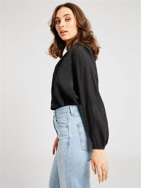 Francesca Top in Black Silk – MILLE