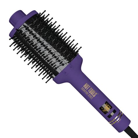 Hot Tools Signature Series Ultimate Heated Hair Straightening Brush, Purple - Walmart.com ...