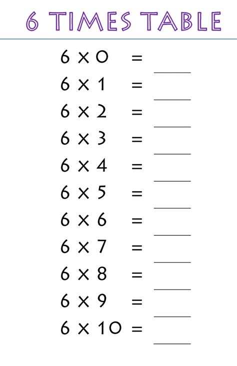 6 Multiplication Times Table Chart The Multiplication - vrogue.co