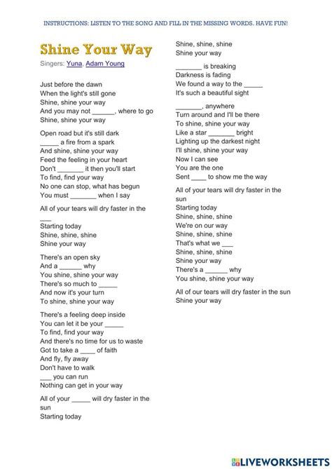 The Way Lyrics