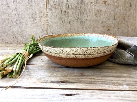 Ceramic Bowl, Ceramic Bowl, Green Bowl, Rustic Ceramic, Salad Bowl ...