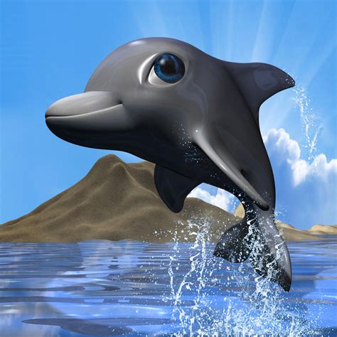 Cartoon Dolphin RIGGED 3D Model – Buy Cartoon Dolphin RIGGED 3D Model ...