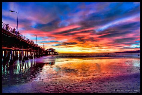 Santa Monica Sunset | Santa monica beach pier, Santa monica, Santa monica california