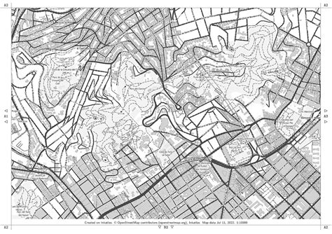 Barcelona: Mapa de la ciudad en PDF (1:10.000) | WandernDeluxe