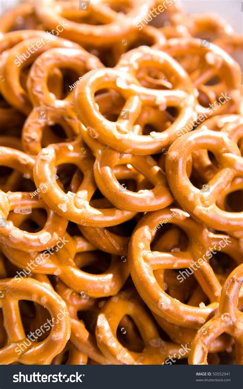 Small Salt Pretzels As A Snack On The Table. Stock Photo 50552941 ...