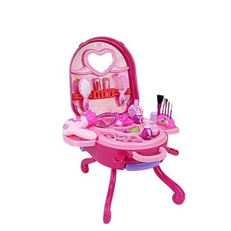 Esaierr Kids Toddler Makeup Vanity Toys,Girls Play Set Toys Three in ...