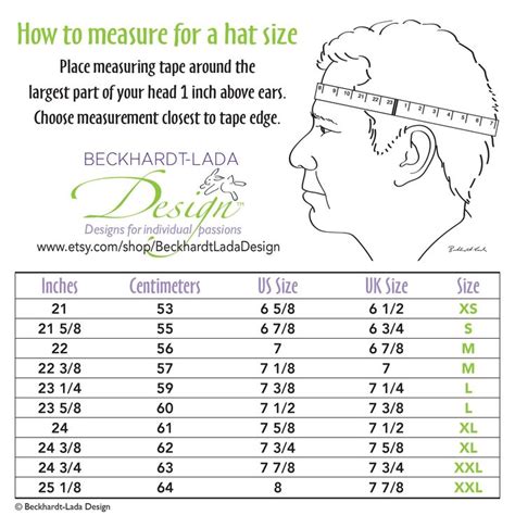 Here's a helpful head measuring chart to figure out your proper hat size US & UK. Whole number ...