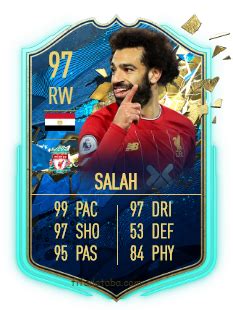 Mohamed Salah FIFA 20 Rating, Card, Price