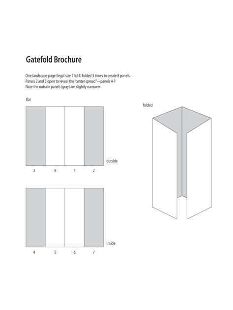 Gate Fold Brochure Template - 6 Free Templates in PDF, Word, Excel Download