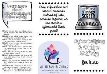 CYBERBULLYING & ONLINE SAFETY BROCHURE | Made By Teachers