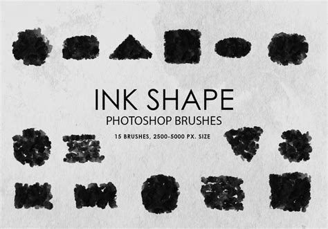 Free Ink Shapes Photoshop Brushes - Free Photoshop Brushes at Brusheezy!