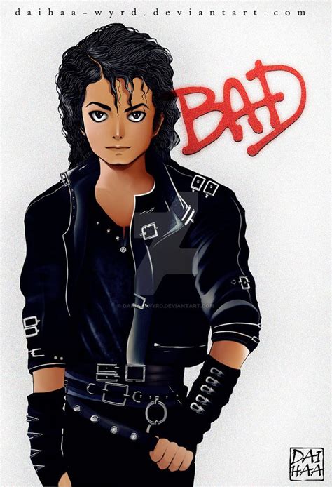 Michael Jackson BAD album release August 31 1987 | Michael jackson cartoon, Michael jackson art ...