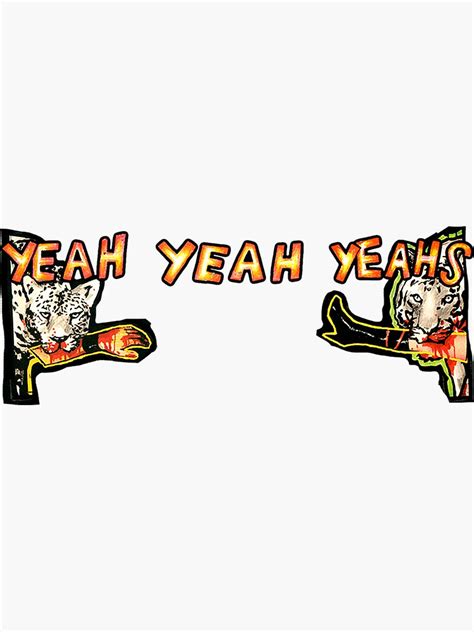 "Yeah Yeah Yeahs Logo" Sticker for Sale by whilhedal | Redbubble