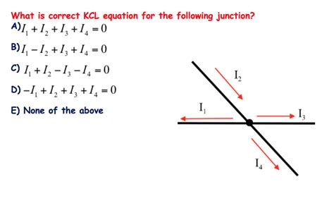 Solved What is correct KCL equation for the following | Chegg.com