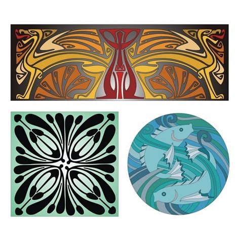 Art Nouveau patterns