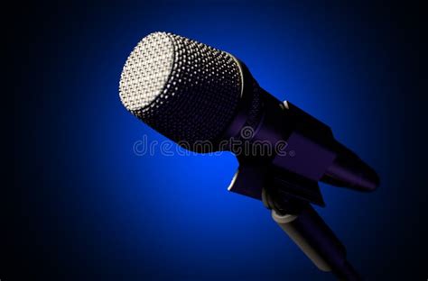 Microphone and Stand stock illustration. Illustration of waves - 30117799