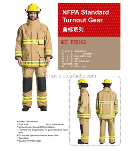 Nfpa Customized Color Standard Firefighter Uniform For Sale - Buy ...