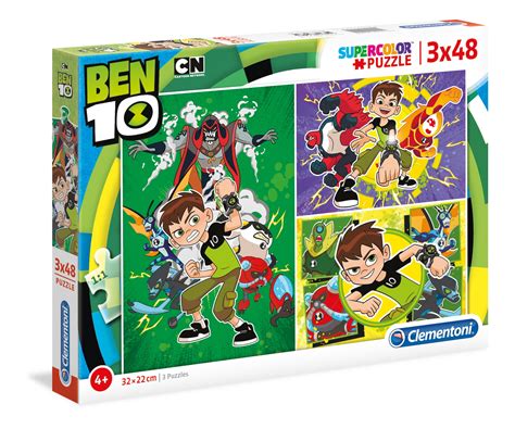 Ben Ten - 3x48 pcs - Supercolor Puzzle - Clementoni