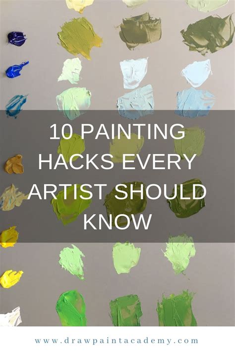 10 Painting Hacks Every Artist Should Know - Draw Paint Academy