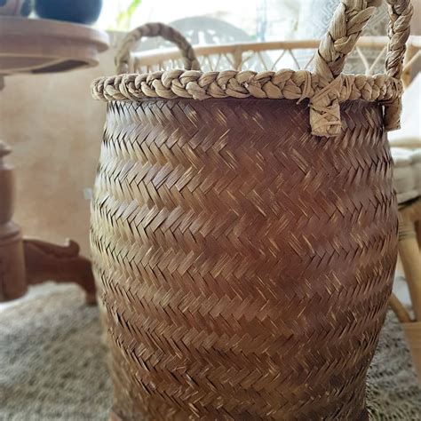 Large Bamboo Basket with Lid – Canggu & Co