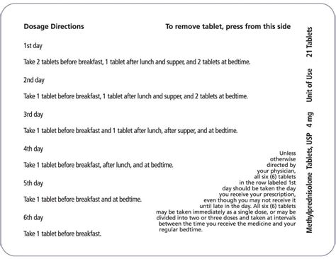 medrol dose pack instructions images - Google Search | Family nurse ...