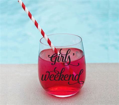 Girls Weekend acrylic wine glass | Wine glass, Acrylic wine glasses, Girls weekend