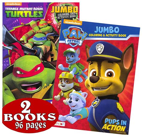 Nick Jr. Favorites: PAW Patrol & Teenage Mutant Ninja Turtles Coloring and Activity Book Set