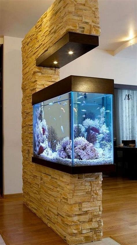 21+ Stunning Indoor Aquarium Design Ideas for Inspiring Home Decorations #homedesignideas # ...