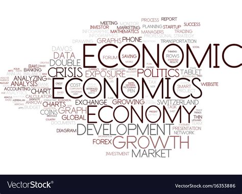 Economics word cloud concept Royalty Free Vector Image