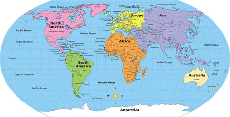 Labeled World- Practice Maps | Creative Shapes Etc.