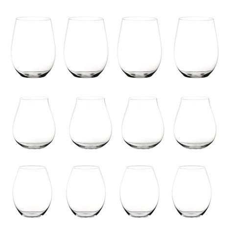 Riedel Big O 12-Piece Stemless Assorted Red Wine Glass Set-5414/100 - The Home Depot
