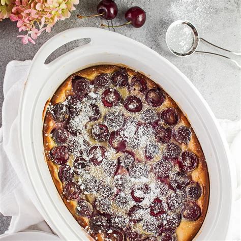 Bing Cherry Clafoutis: Easy French Dessert Recipe | Bake It With Love