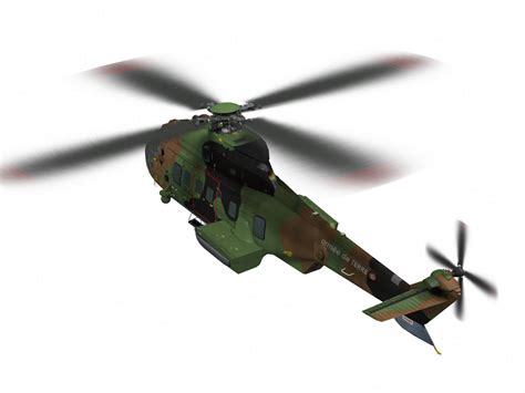 Eurocopter AS332 Super Puma - 3D Model by pxfpxd